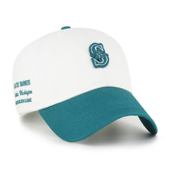 White/Teal Seattle Mariners '47 Contemporary Tonal Clean Up Adjustable Hat