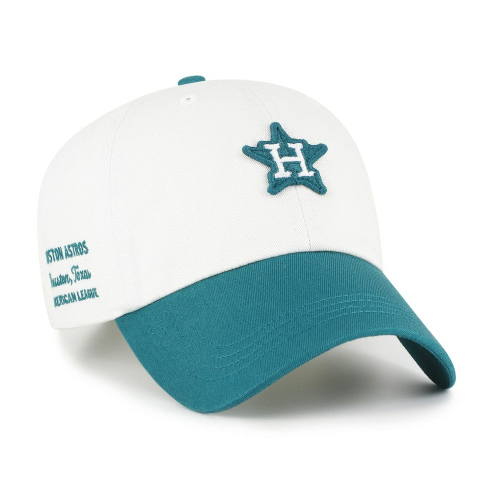 White/Teal Houston Astros '47 Contemporary Tonal Clean Up Adjustable Hat