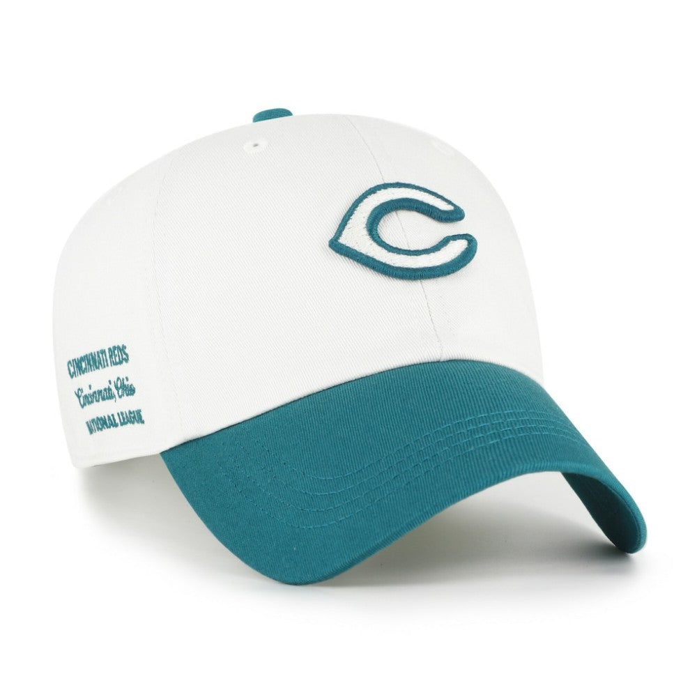 White/Teal Cincinnati Reds '47 Contemporary Tonal Clean Up Adjustable Hat