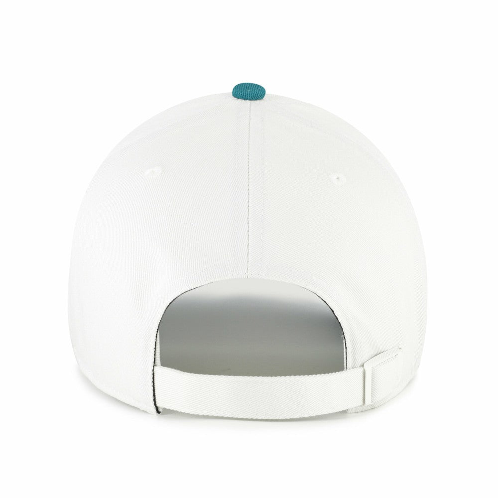 White/Teal Cleveland Guardians '47 Contemporary Tonal Clean Up Adjustable Hat