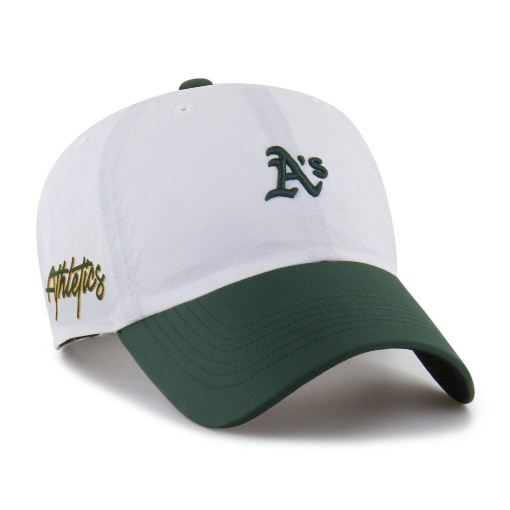 White/Green Athletics '47 Vista Mini Clean Up brrr° Adjustable Hat