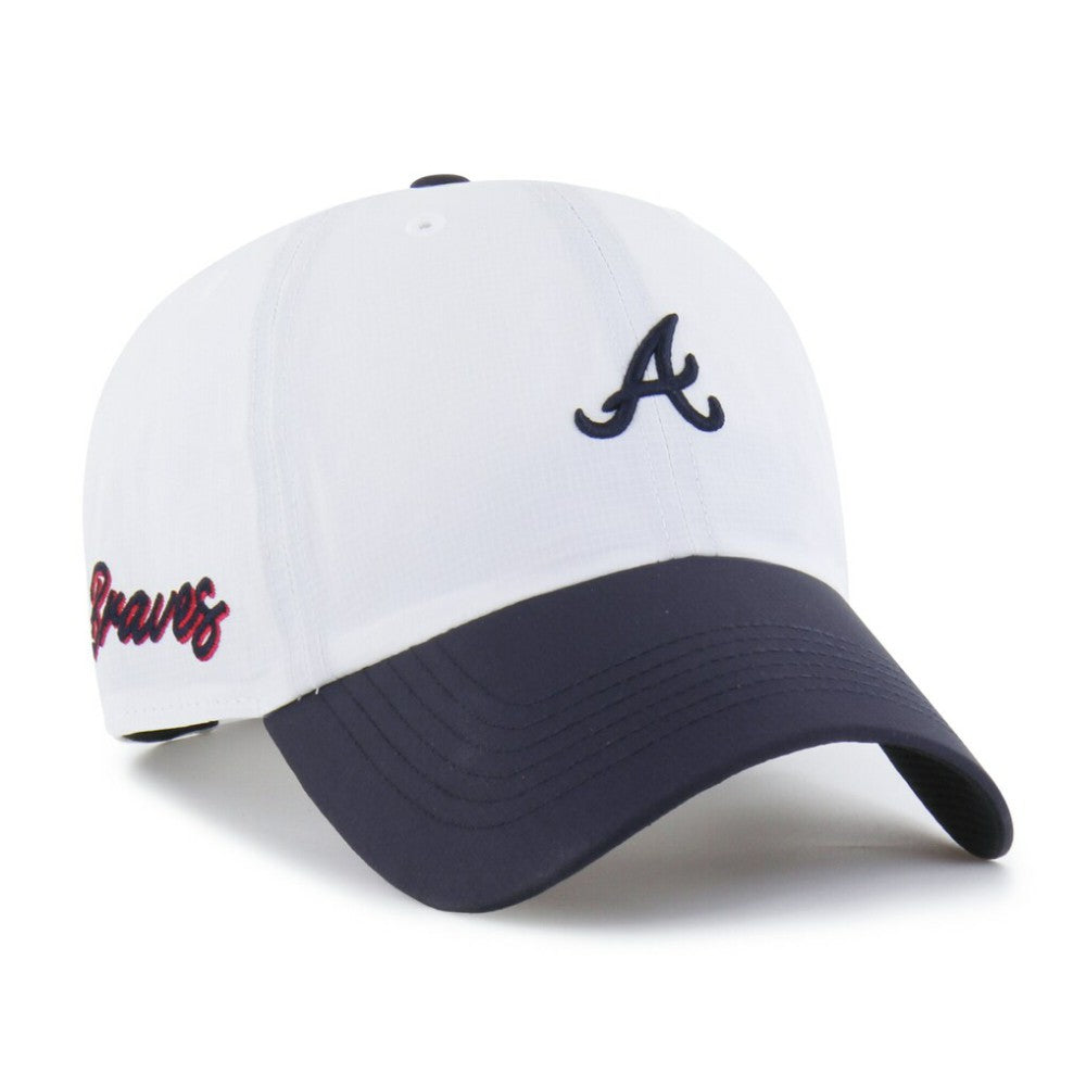 White/Navy Atlanta Braves '47 Vista Mini Clean Up brrr° Adjustable Hat