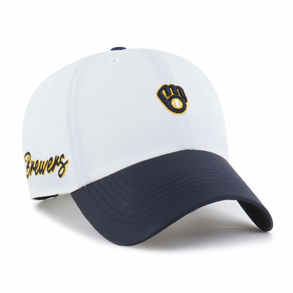 White/Navy Milwaukee Brewers '47 Vista Mini Clean Up brrr° Adjustable Hat