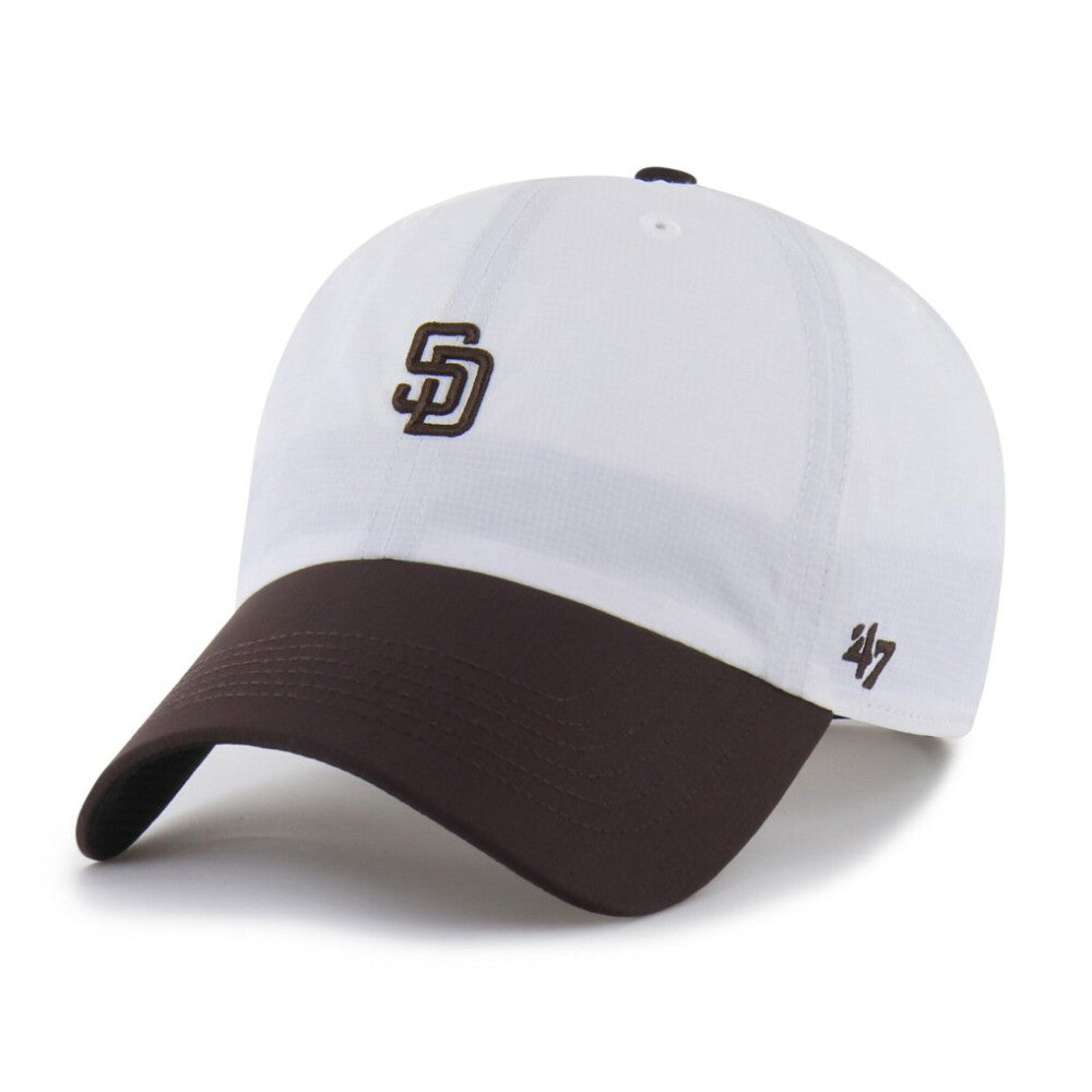White/Brown San Diego Padres '47 Vista Mini Clean Up brrr° Adjustable Hat