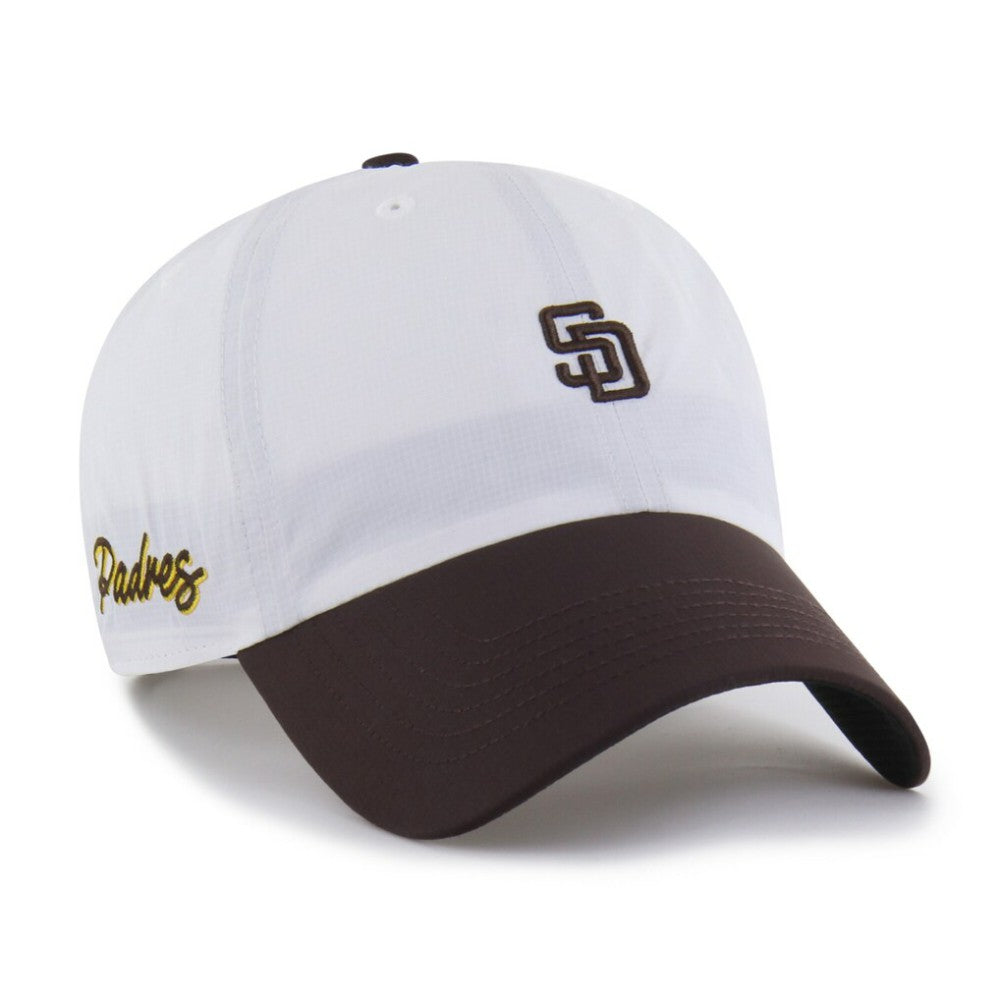 White/Brown San Diego Padres '47 Vista Mini Clean Up brrr° Adjustable Hat