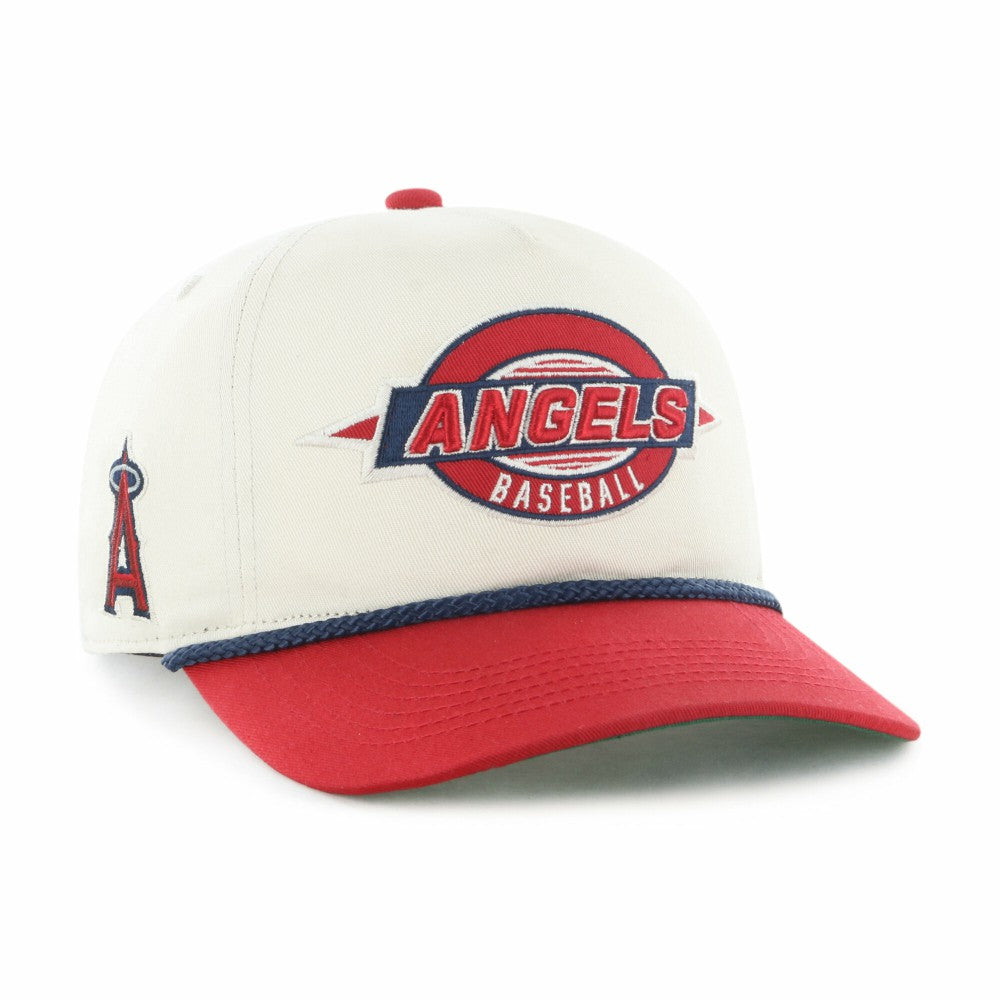 Natural/Red Los Angeles Angels '47 Youth Frame Out Hitch Adjustable Hat