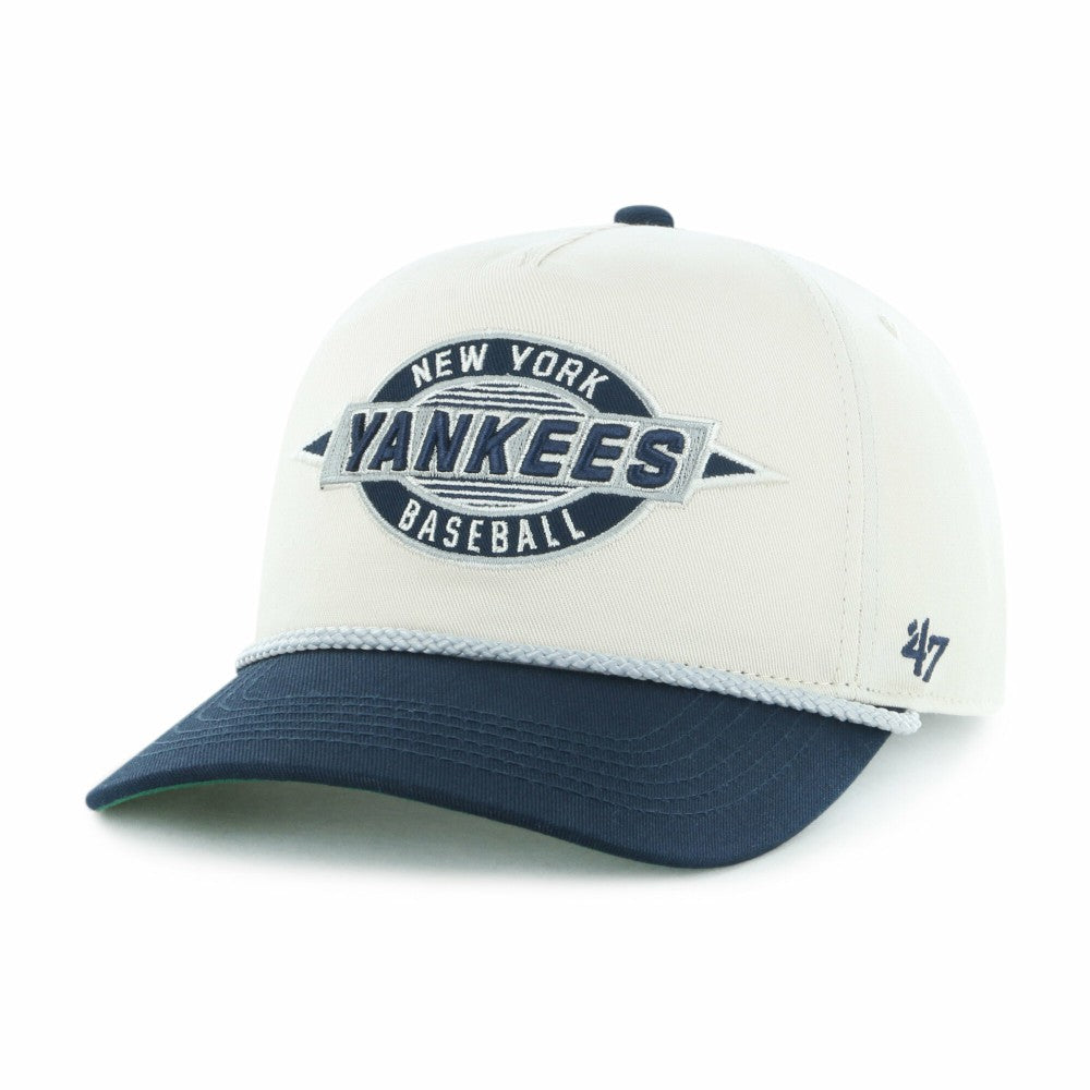Natural/Navy New York Yankees '47 Youth Frame Out Hitch Adjustable Hat