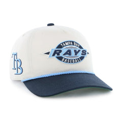 Natural/Navy Tampa Bay Rays '47 Youth Frame Out Hitch Adjustable Hat