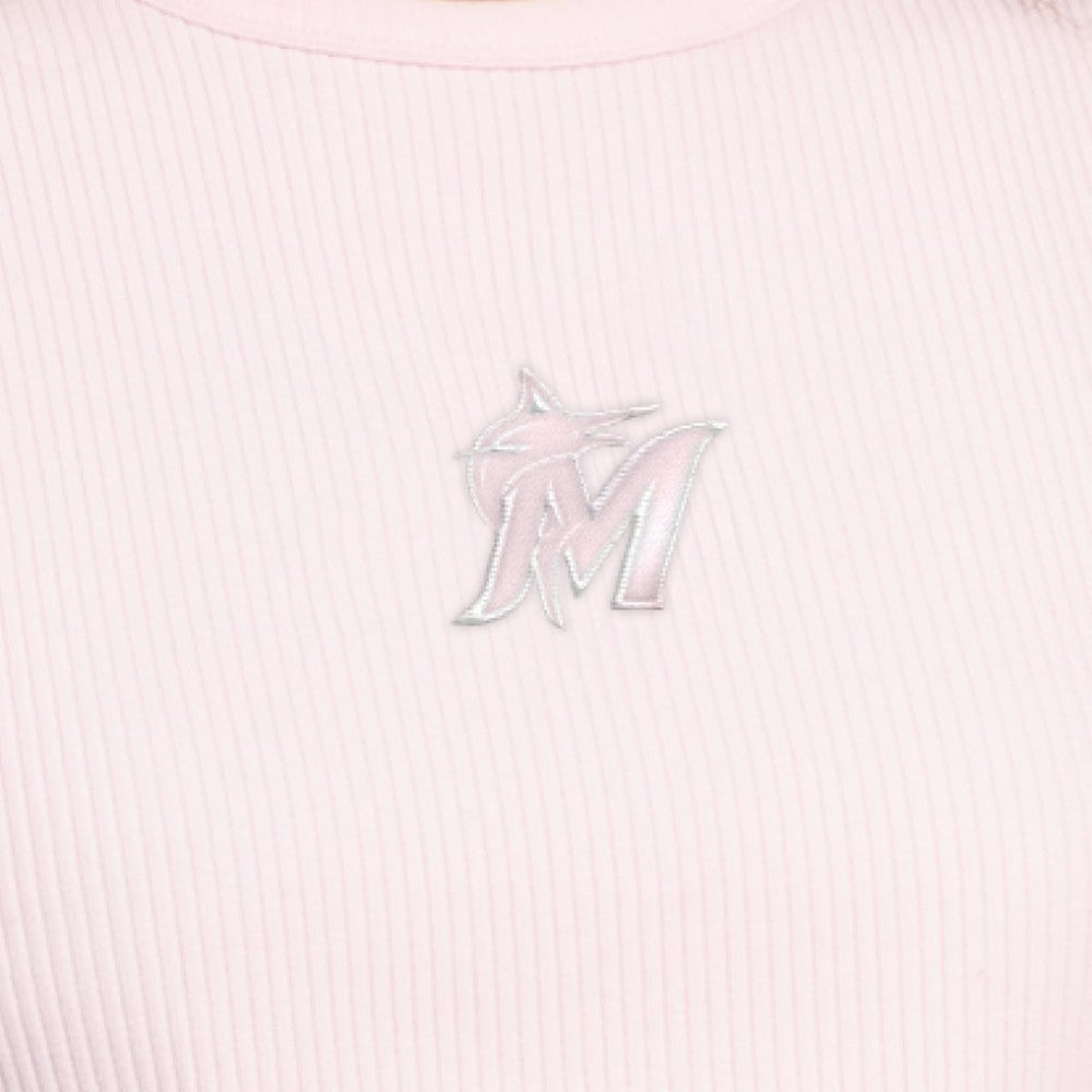 Light Pink Miami Marlins Starter Women's Pastels Ribbed Tank Top