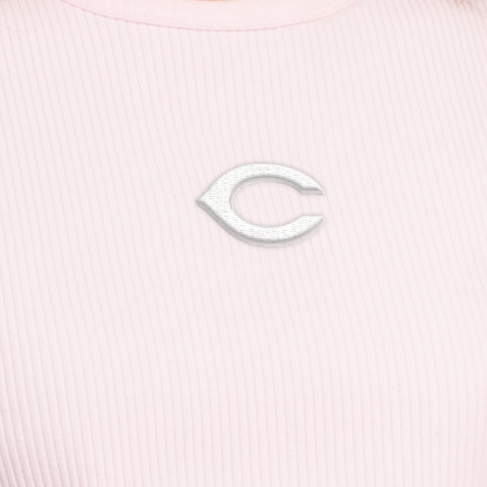 Light Pink Cincinnati Reds Starter Women's Pastels Ribbed Tank Top