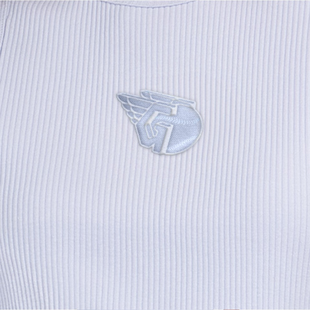 Light Blue Cleveland Guardians Starter Women's Pastels Ribbed Tank Top