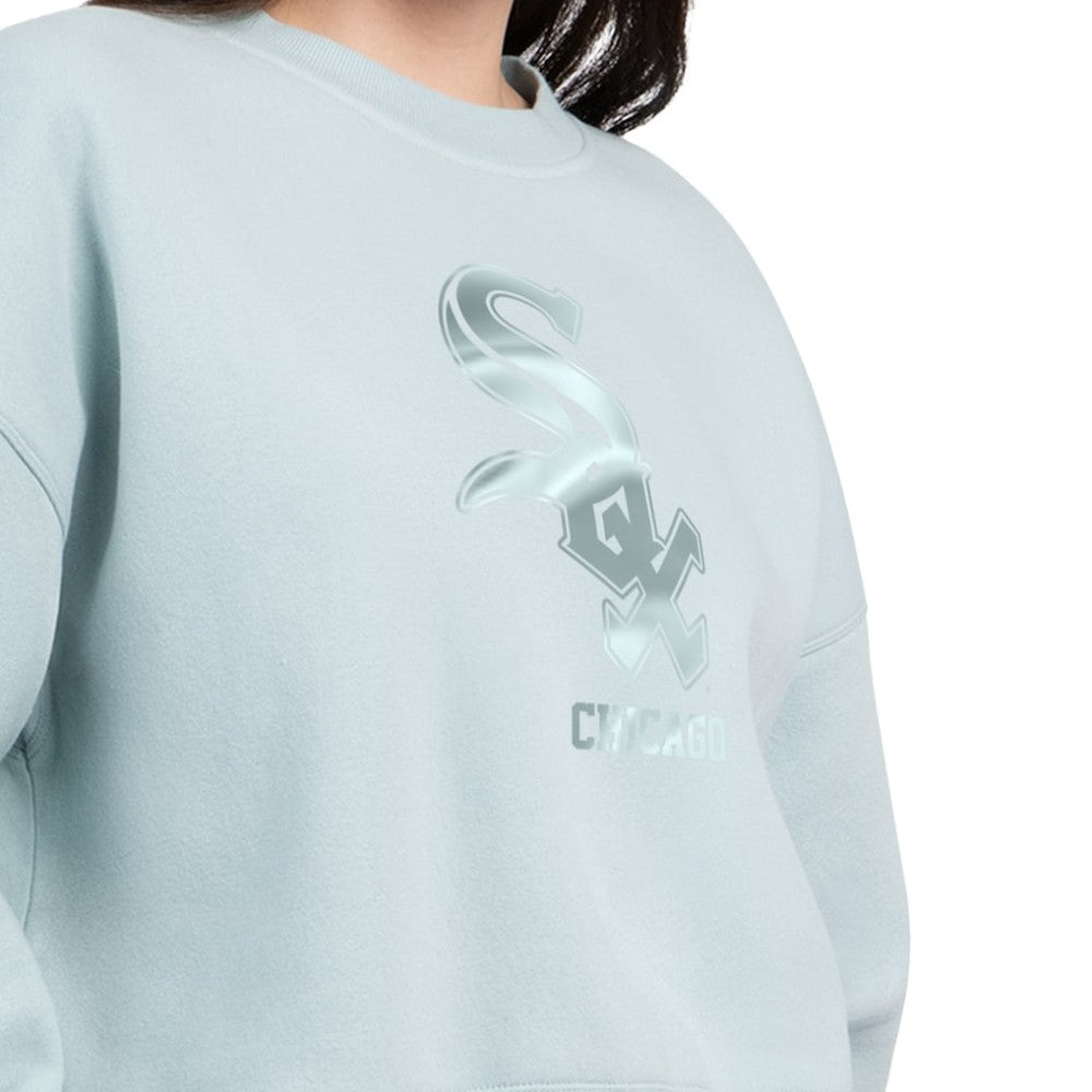 Mint Chicago White Sox Starter Women's Pastels Boxy Fleece Sweatshirt