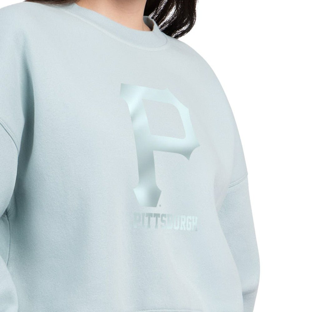 Mint Pittsburgh Pirates Starter Women's Pastels Boxy Fleece Sweatshirt