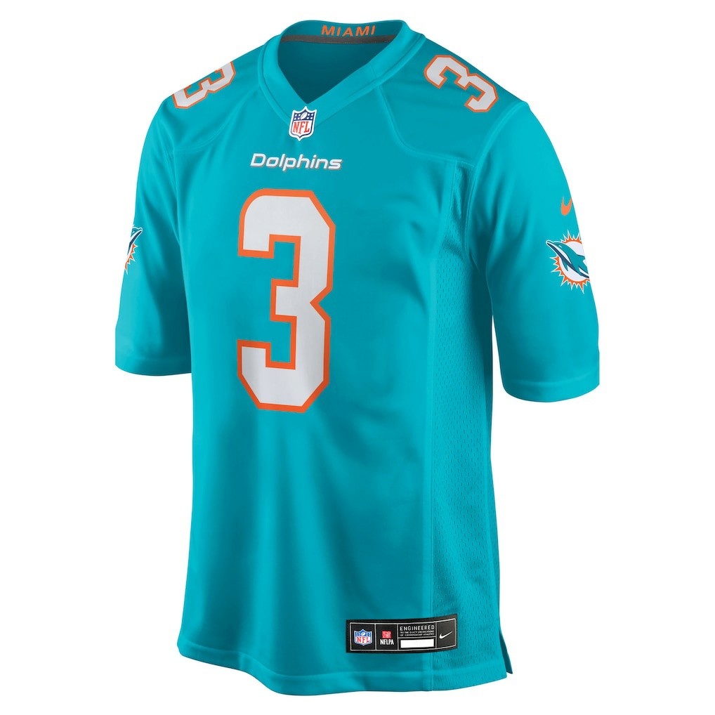 K.J. Britt  Team Game Jersey - Miami Dolphins Jerseys