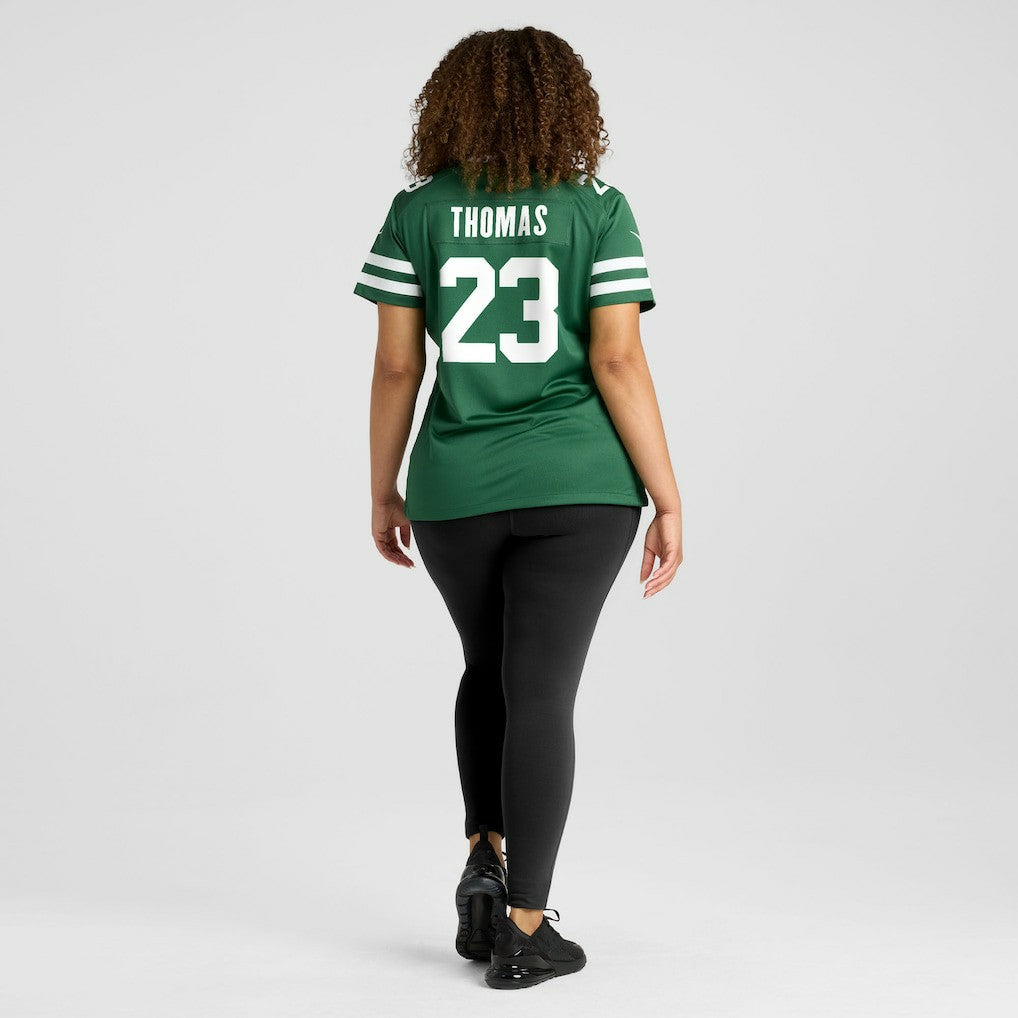 Azareye'h Thomas  Women's Team Game Jersey - New York Jets Jerseys