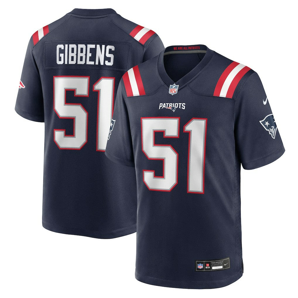 Jack Gibbens  Team Game Jersey - New England Patriots Jerseys