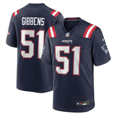 Jack Gibbens  Team Game Jersey - New England Patriots Jerseys