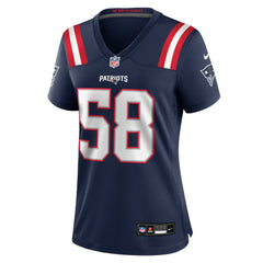 Jared Wilson  Women's Team Game Jersey - New England Patriots Jerseys