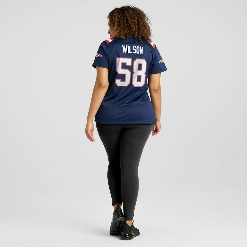 Jared Wilson  Women's Team Game Jersey - New England Patriots Jerseys