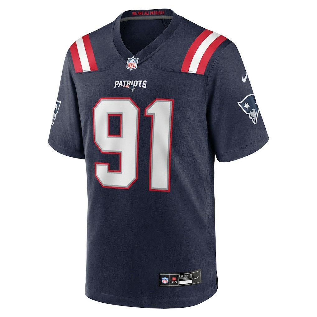 Elijah Ponder  Team Game Jersey - New England Patriots Jerseys