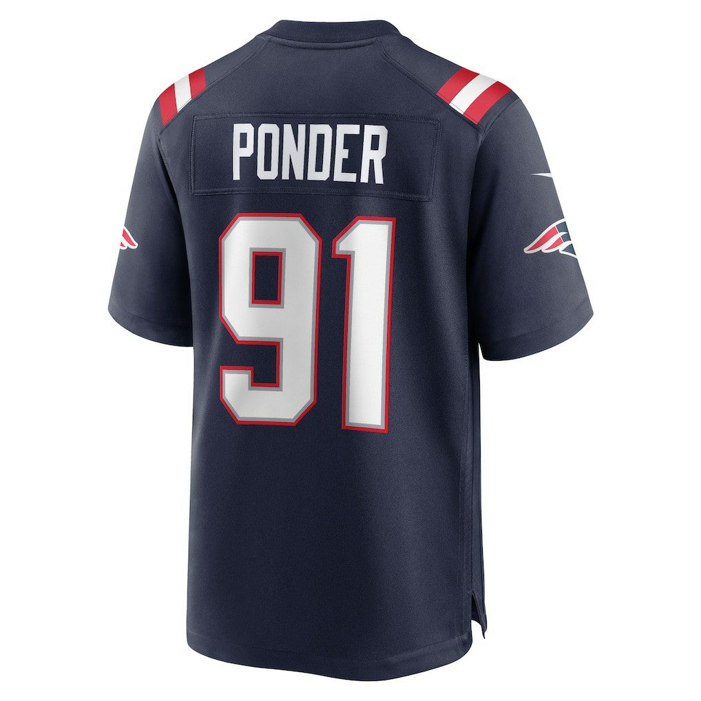 Elijah Ponder  Team Game Jersey - New England Patriots Jerseys
