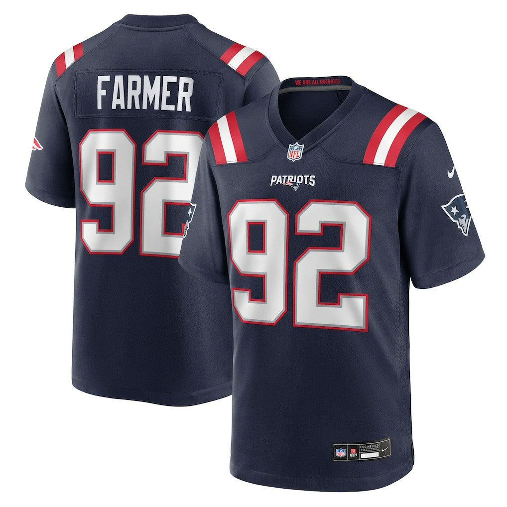 Joshua Farmer  Team Game Jersey - New England Patriots Jerseys