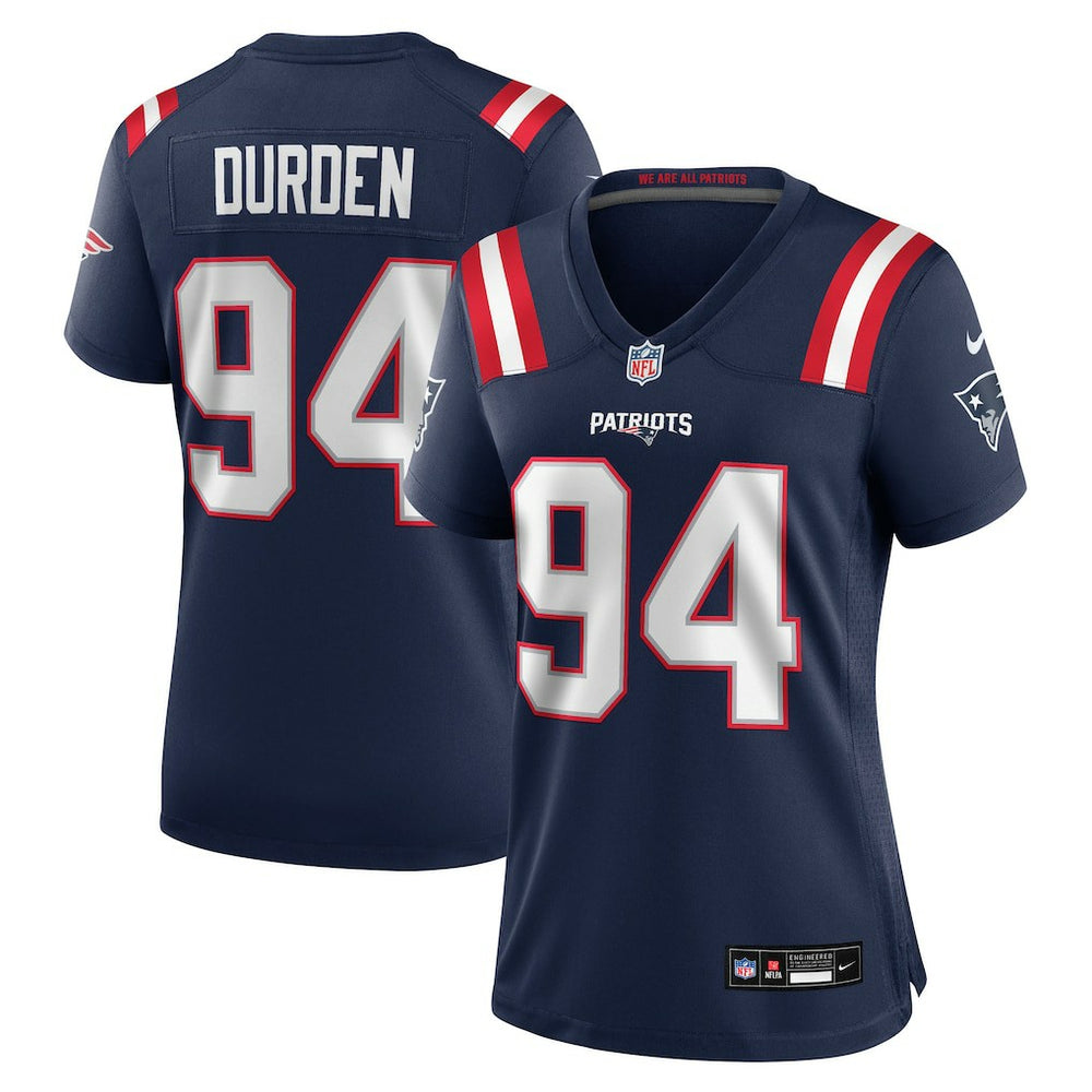 Cory Durden  Women's Team Game Jersey - New England Patriots Jerseys