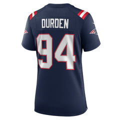 Cory Durden  Women's Team Game Jersey - New England Patriots Jerseys