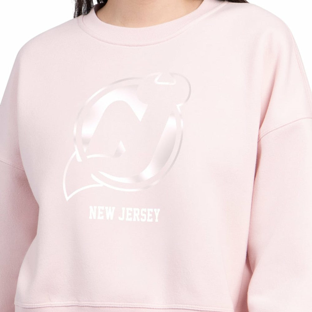 NHL New Jersey Devils Starter Women's Boxy Cropped Sweatshirt