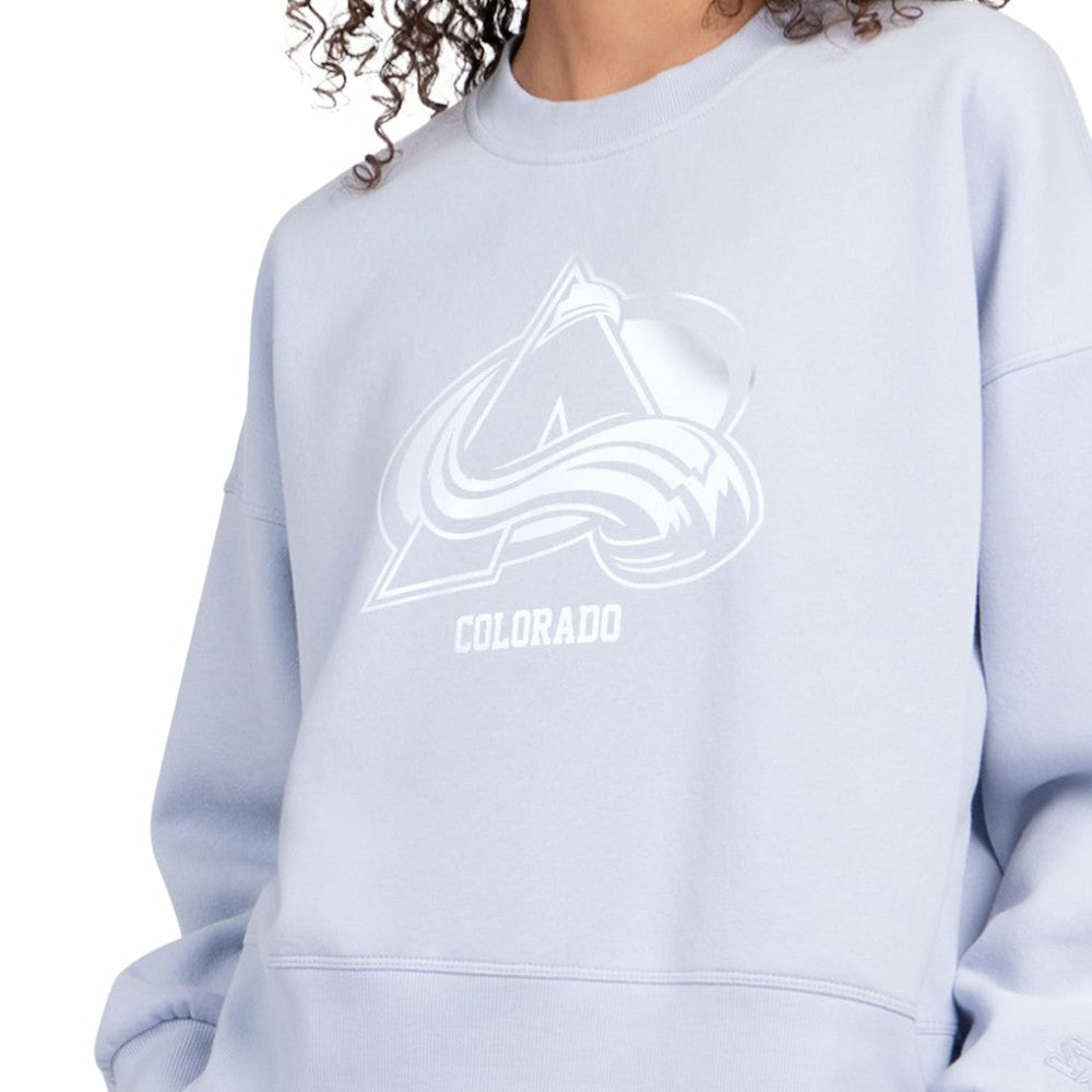 NHL Colorado Avalanche Starter Women's Boxy Cropped Sweatshirt