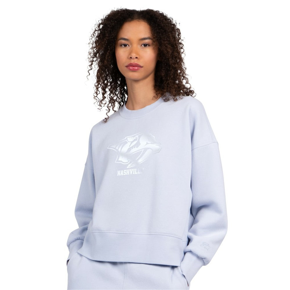 NHL Nashville Predators Starter Women's Boxy Cropped Sweatshirt