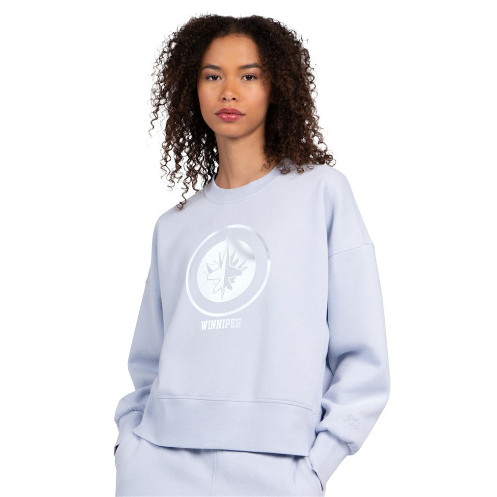NHL Winnipeg Jets Starter Women's Boxy Cropped Sweatshirt