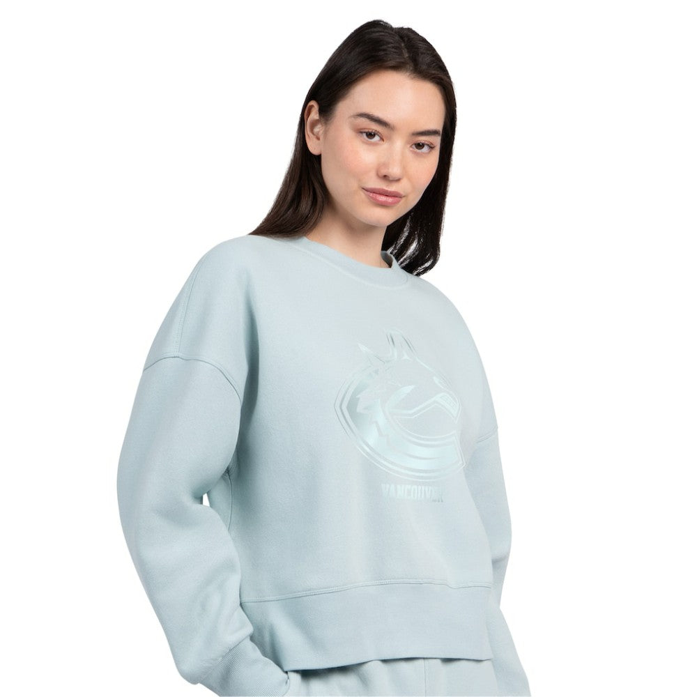 NHL Vancouver Canucks Starter Women's Boxy Cropped Sweatshirt