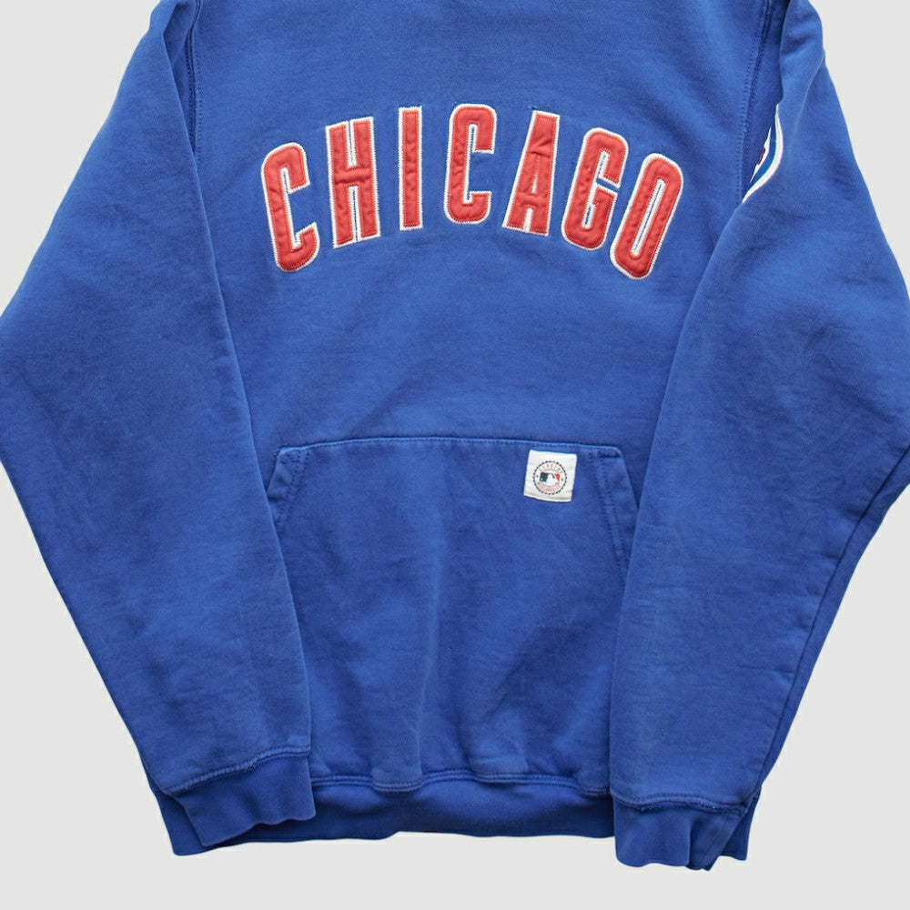 Blue Chicago Cubs Stitches 2000s Pullover Sweatshirt