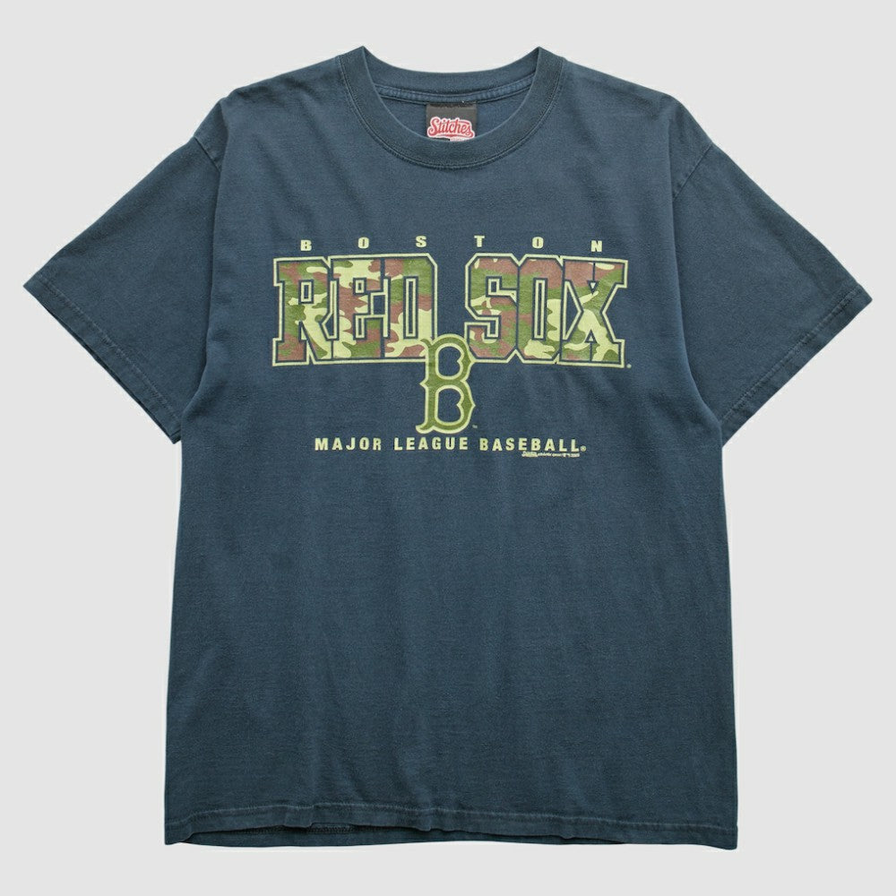 Navy Boston Red Sox Stitches 2005 T-Shirt