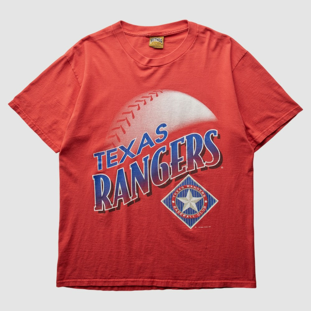 Red Texas Rangers Nutmeg Mills 1996 T-Shirt