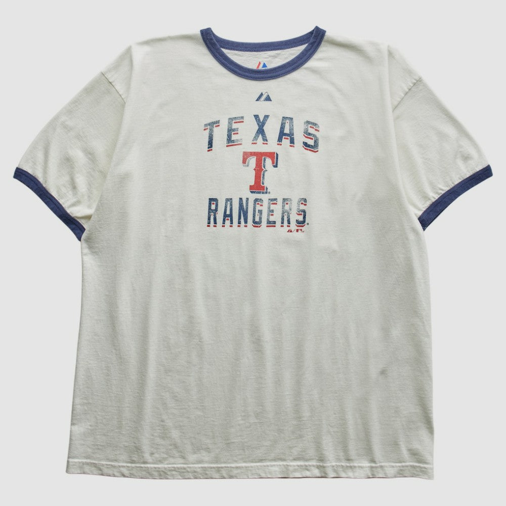 White Texas Rangers Majestic 2010 T-Shirt