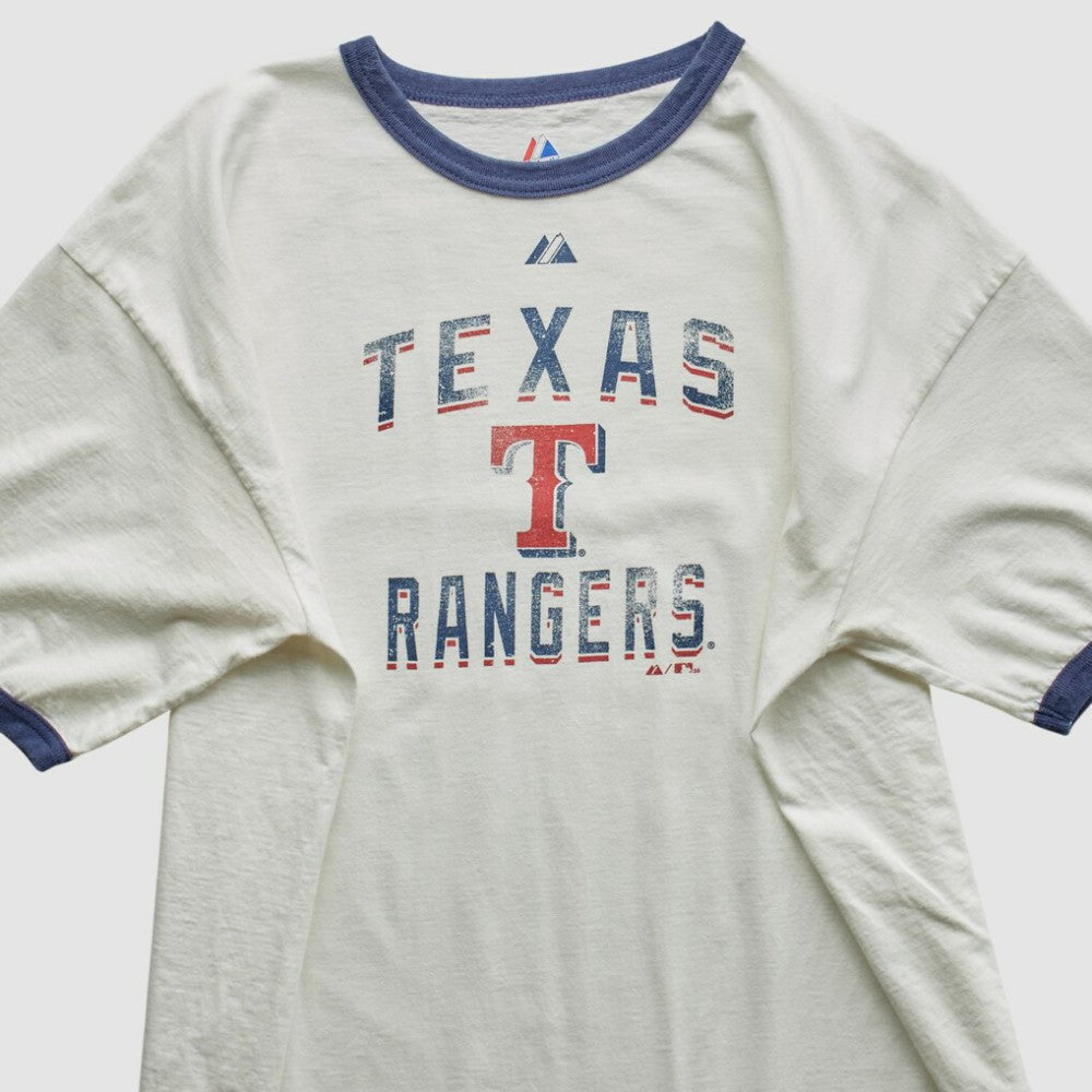 White Texas Rangers Majestic 2010 T-Shirt