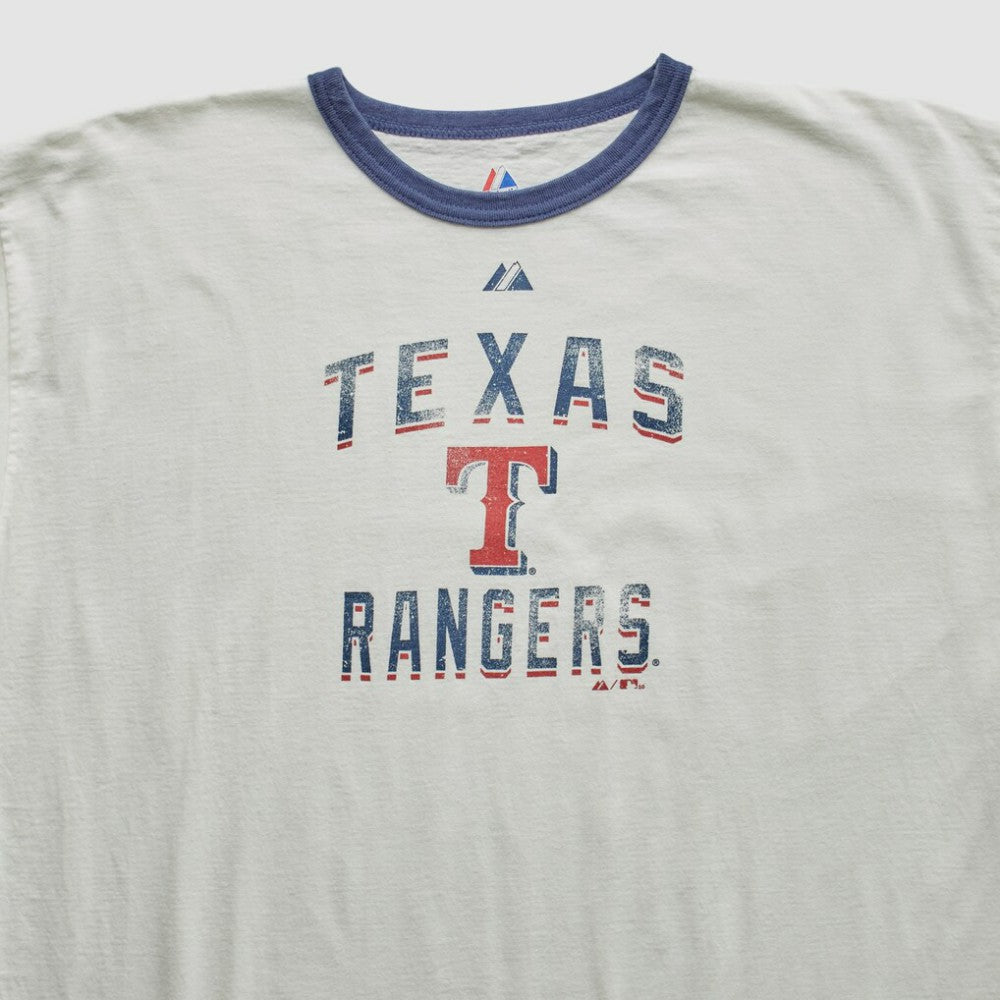 White Texas Rangers Majestic 2010 T-Shirt