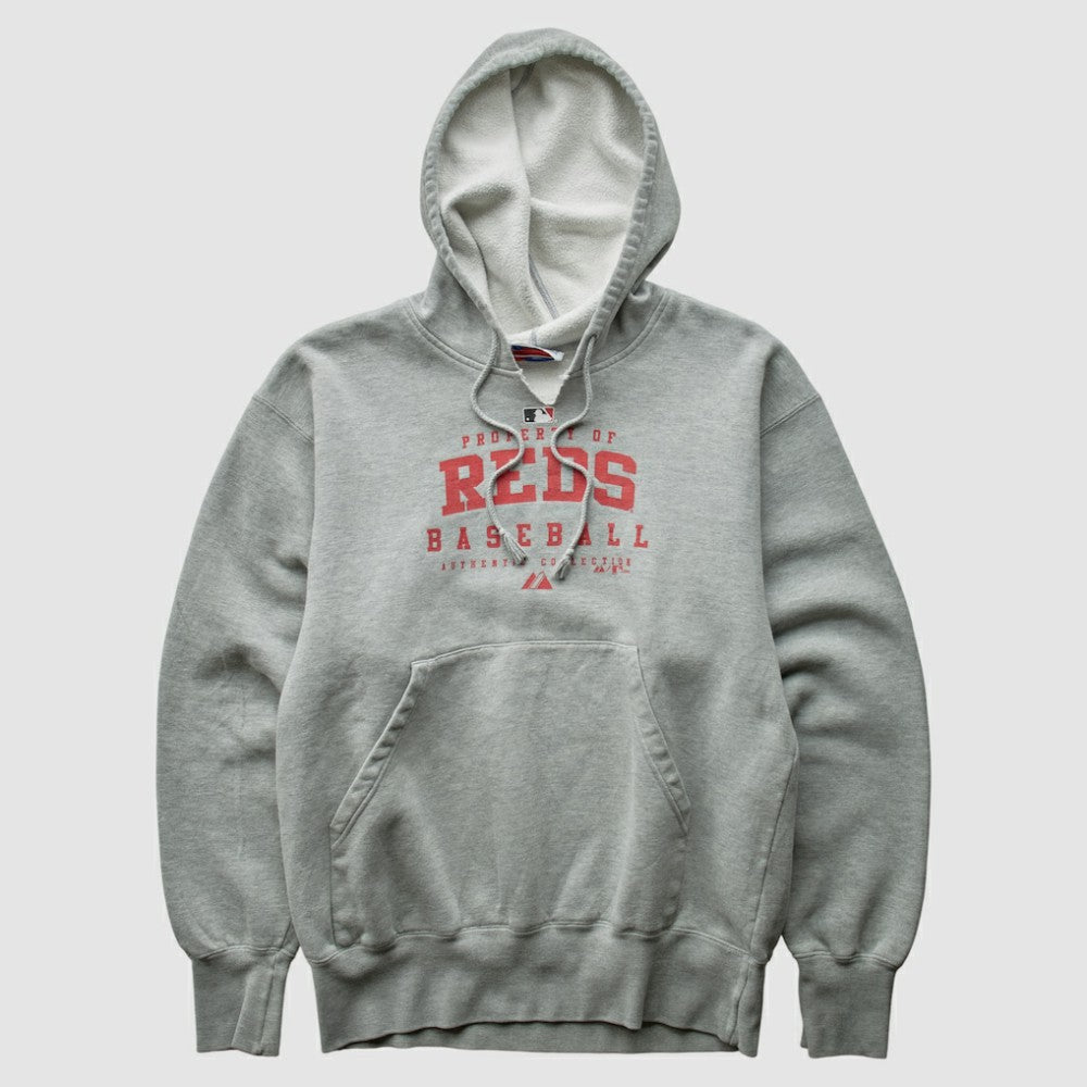 Gray Cincinnati Reds Majestic 2005 Pullover Sweatshirt