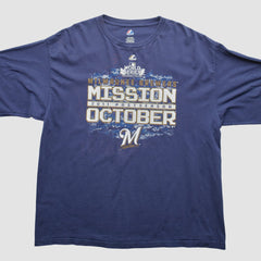 Blue Milwaukee Brewers Majestic 2011 Long Sleeve T-Shirt