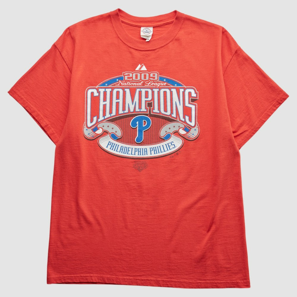 Red Philadelphia Phillies Majestic 2009 T-Shirt