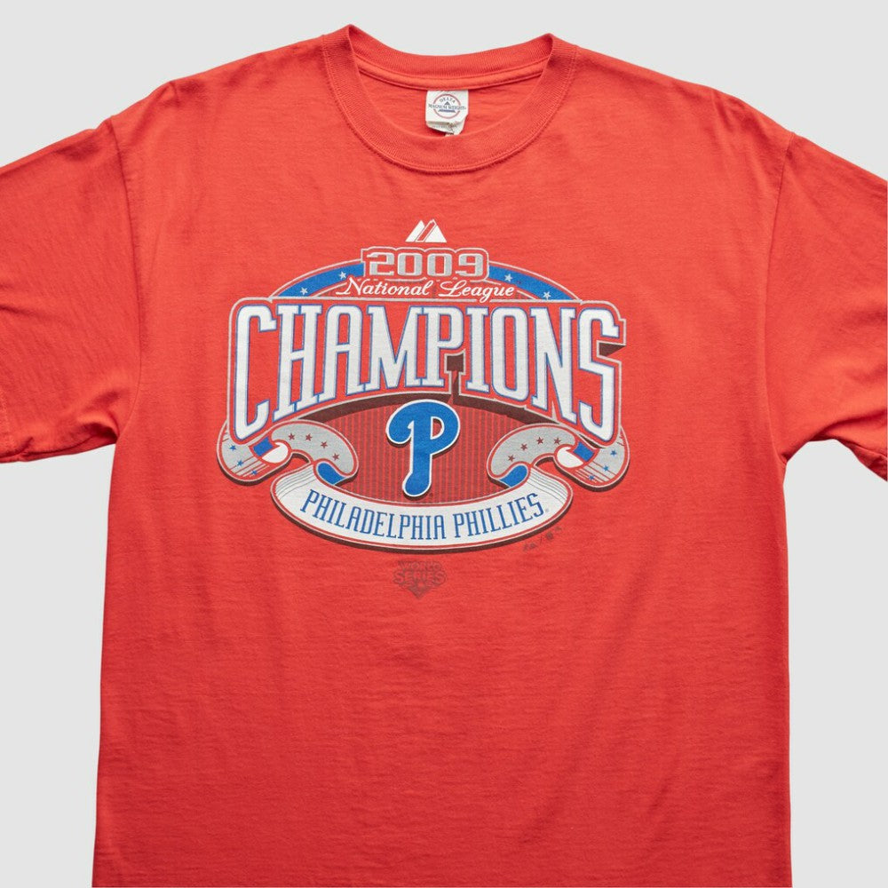 Red Philadelphia Phillies Majestic 2009 T-Shirt