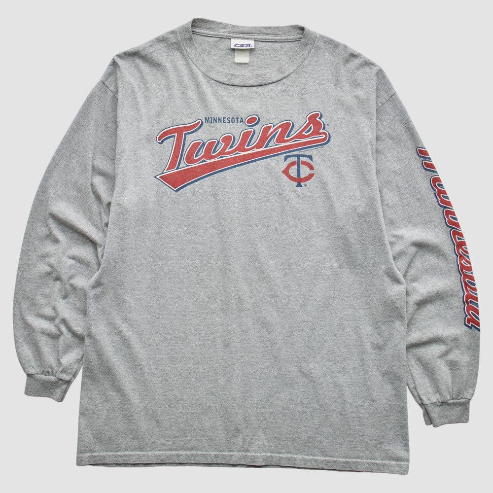 Gray Minnesota Twins CSA 2000s T-Shirt