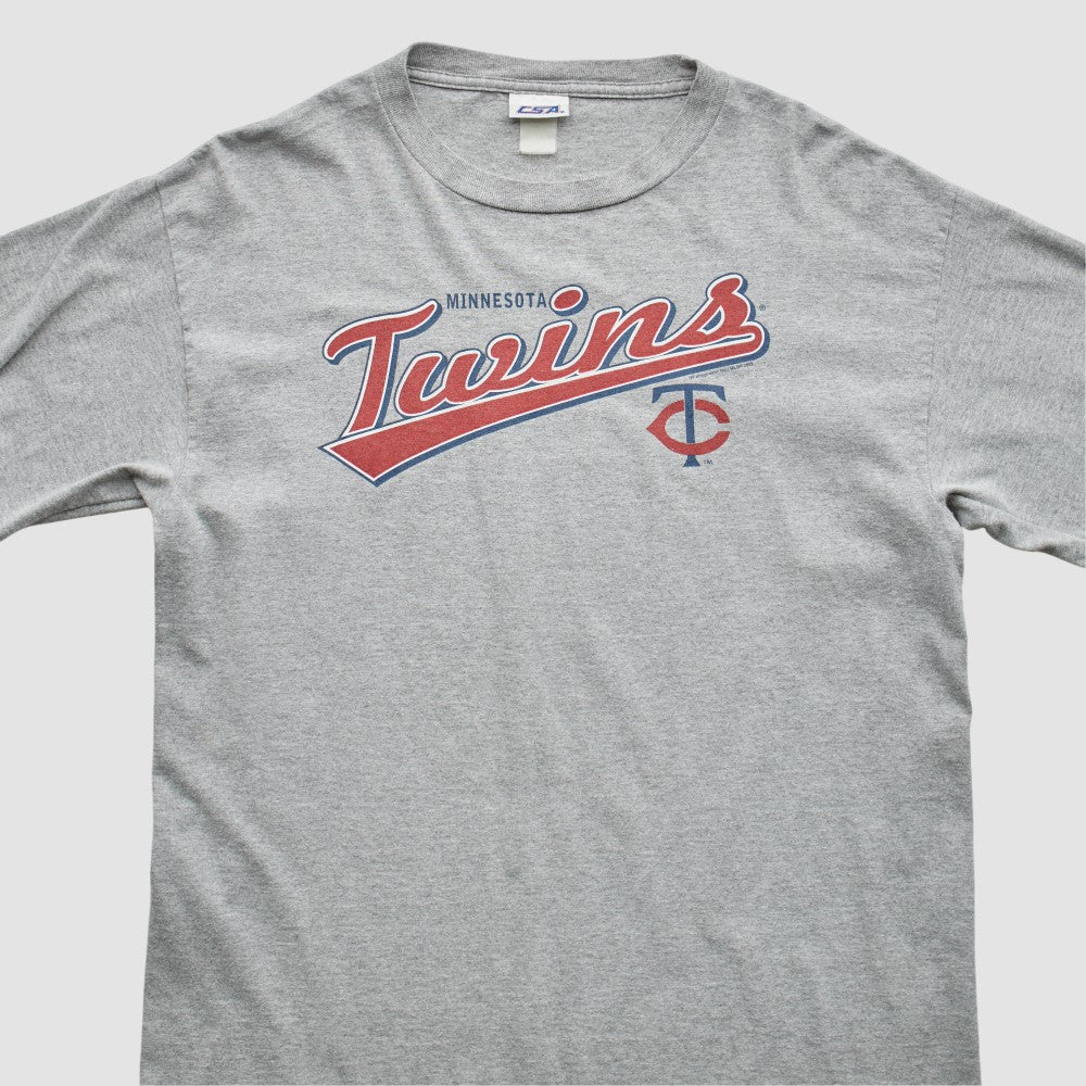 Gray Minnesota Twins CSA 2000s T-Shirt