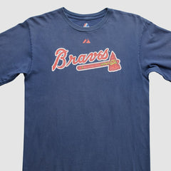 Blue Atlanta Braves Majestic 2000s T-Shirt