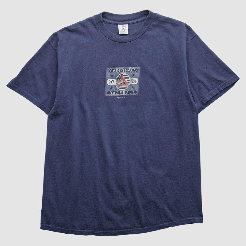 Navy St. Louis Cardinals Delta 2001 T-Shirt