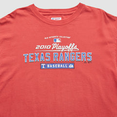 Red Texas Rangers Majestic 2010 T-Shirt