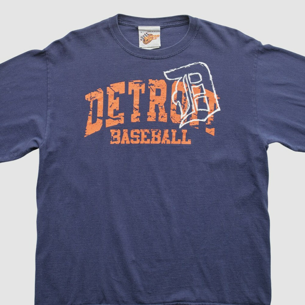 Navy Detroit Tigers 2000s T-Shirt