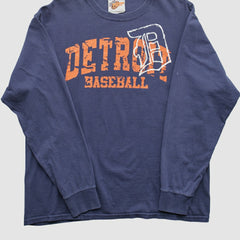 Navy Detroit Tigers 2000s T-Shirt